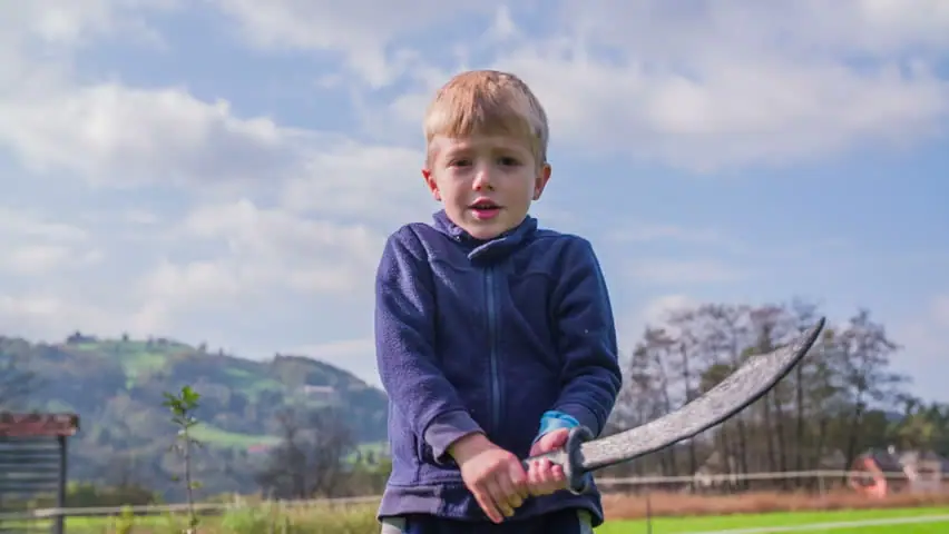 boy with sword