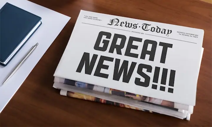 great news