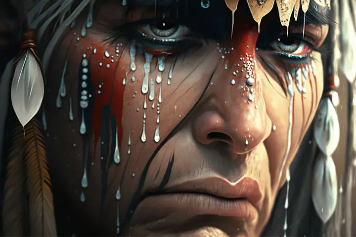 crying warrior