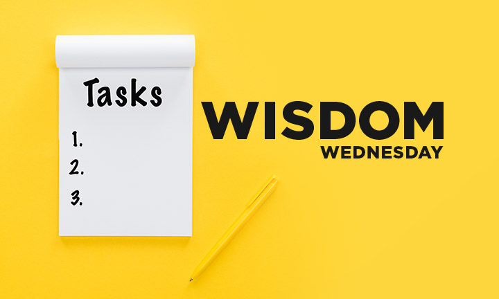 WISDOM WEDNESDAY -WISDOM CHECKLIST